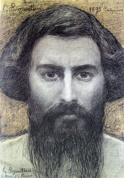 自画像 作： Giovanni Segantini